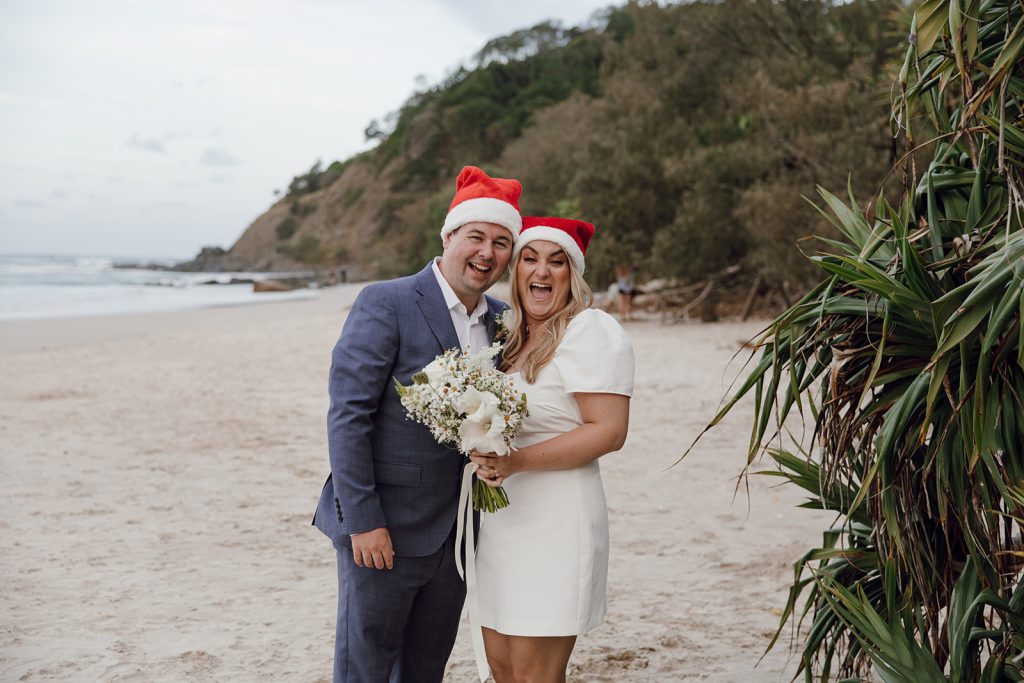 Couple eloped to Byron Bay